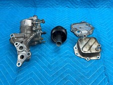 Lexus LX570 Toyota Engine Oil Cooler & Oil Filter w/Bracket & Cap 1571038021 OEM