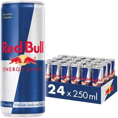 Red Bull Energy Drink Original Classic Cans Party Sports Box Set