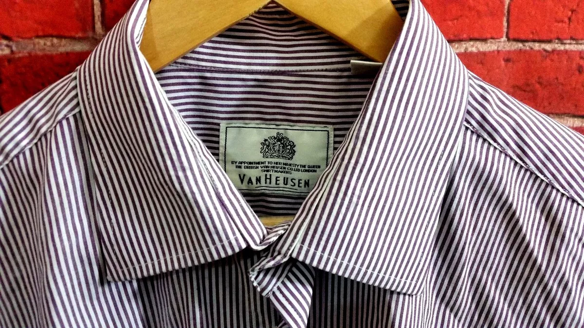 Van heusen hotsell striped dress shirts