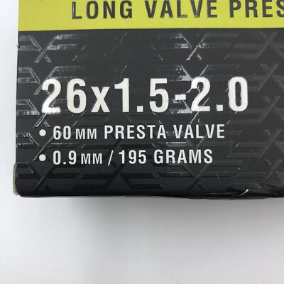 Forte Presta Tubes 26 x Bicycle Inner Tubes Long Valve 60MM