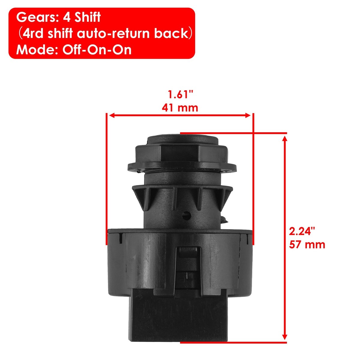 4 Position Ignition Switch w/ Key for Polaris RZR XP 4 1000 Turbo