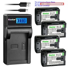 Kastar Battery LCD Charger for JVC BN-VG108, BN-VG108U, BN-VG108US, BN-VG108USM