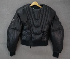 Moose Knuckles x Luar UNISEX Leather Bomber Jacket Black Size Small NWT