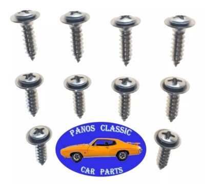 #8 x 5/8'' Phillips Tap Screw #6 Head Chrysler Dash Interior Door Panel 10pcs 295