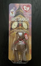 Ty McDonald  s Beanie Babies 1999 BRITANNIA THE BEAR Rare With Tag Errors NIB