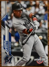 2020 Topps Opening Day #181 Starlin Castro Miami Marlins