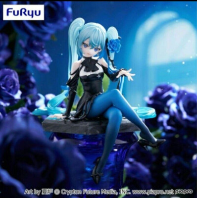Hatsune Miku Blue Rose Flower Fairy Noodle Stopper figure FuRyu from JAPAN