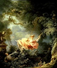 The Happy Accidents of the Swing 1767 Painting By Fragonard Art Repro FREE S/H