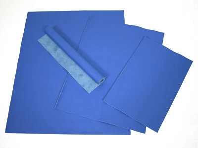 LEDERVERSAND BERLIN Rindsleder Nappa blau div. Größen 1,0 mm Taschenleder Möbelleder Leder #w394