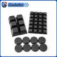 Black Round/Square Self Adhesive Rubber Feet Bumper Stops for Chopping Boards
