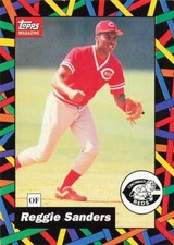 Reggie Sanders Topps Magazine 1992 Baseball Card 