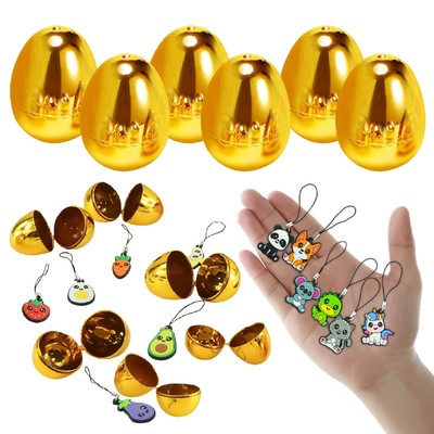 6cm Frohe Ostern Überraschungseier gefüllt Feinschmecker Tier Charms Medaillon Anhänger Geschenke