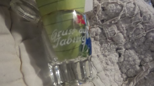 Vintage Crystal Liqueur German Cordial Shot Glass-4 Hand Painted With Phrases 1 - Picture 5 of 11