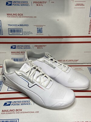 Puma BMW MS Drift Cat Men's Size 14 White Shoes Preloved