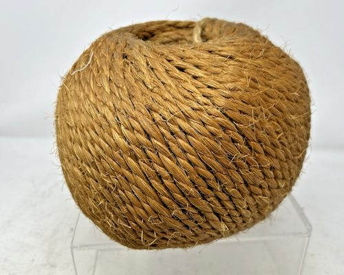 Cuerda de fibra vintage Ball of Henequen Ixte Mecate artesanías jardinería cuerda de yute - Imagen 4 de 4
