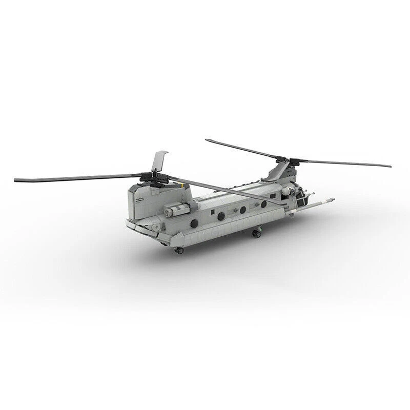 Military CH-47 Chinook Transportation Helicopter Model Block Puzzle Toys Gifts - Image 3 of 4