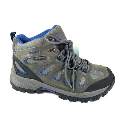 Propet Summit Walker Mid Hiking Boots Sz 11 Gray Waterproof Suede & Mesh Fabric Propet Ridge Walker Mens Hiking Boots Gray Suede/Mesh  main image 3