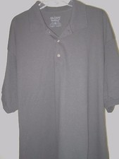 Black Short Sleeve Polo Shirt by Gildan, Dry Blend, Size 2XL, NEW
