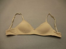 32C Aerie Womens Beige Lightly Lined Wireless Back Closure T-Shirt Bra 5C
