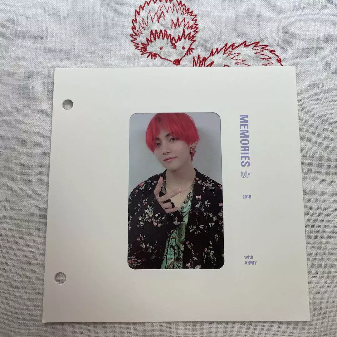 BTS Memories of 2018 V official photocard Blu-ray ver photo card