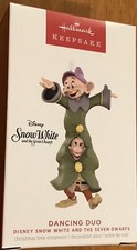 2023 HALLMARK KEEPSAKE ORNAMENT DISNEY SNOW WHITE SEVEN DWARFS DANCING DUO NEW