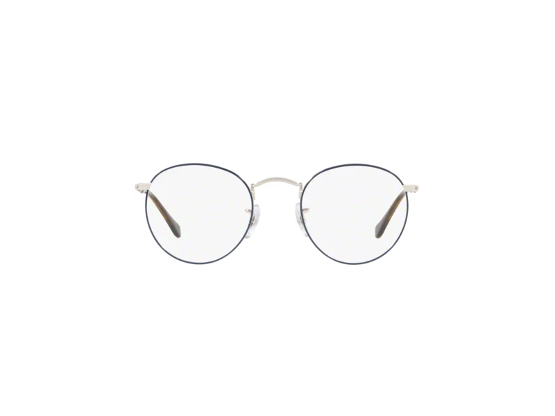 Glasses Spectacles frame Ray Ban RX3447V ROUND METAL blue silver 2970