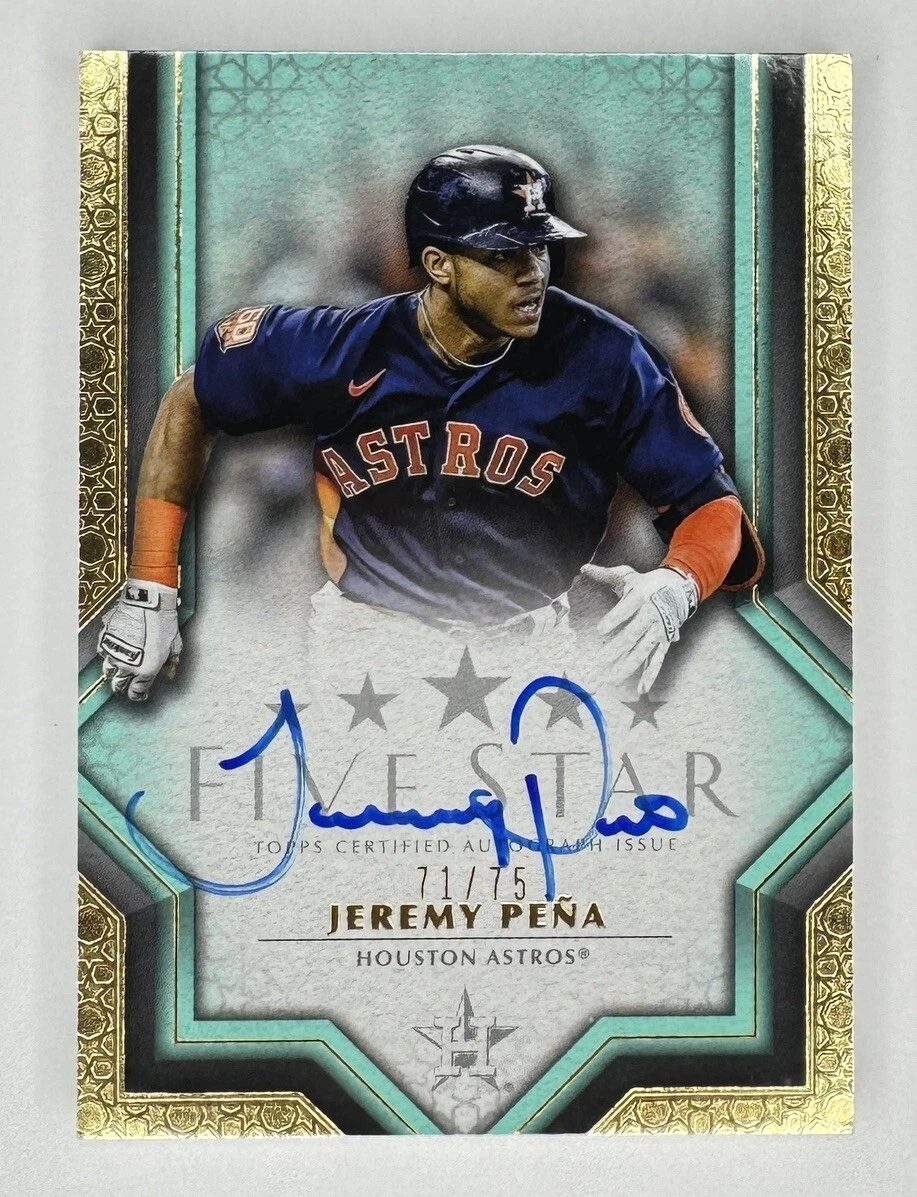 2023 Topps Five Star AQUA Jeremy Pena Auto /75 Astros #FSA-JPE