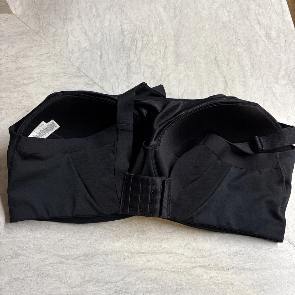 Nike Dri Fit 42E смелый бюстгальтер тренировки верхний черный Sports на косточках BQ4127 - Изображение 4 из 4