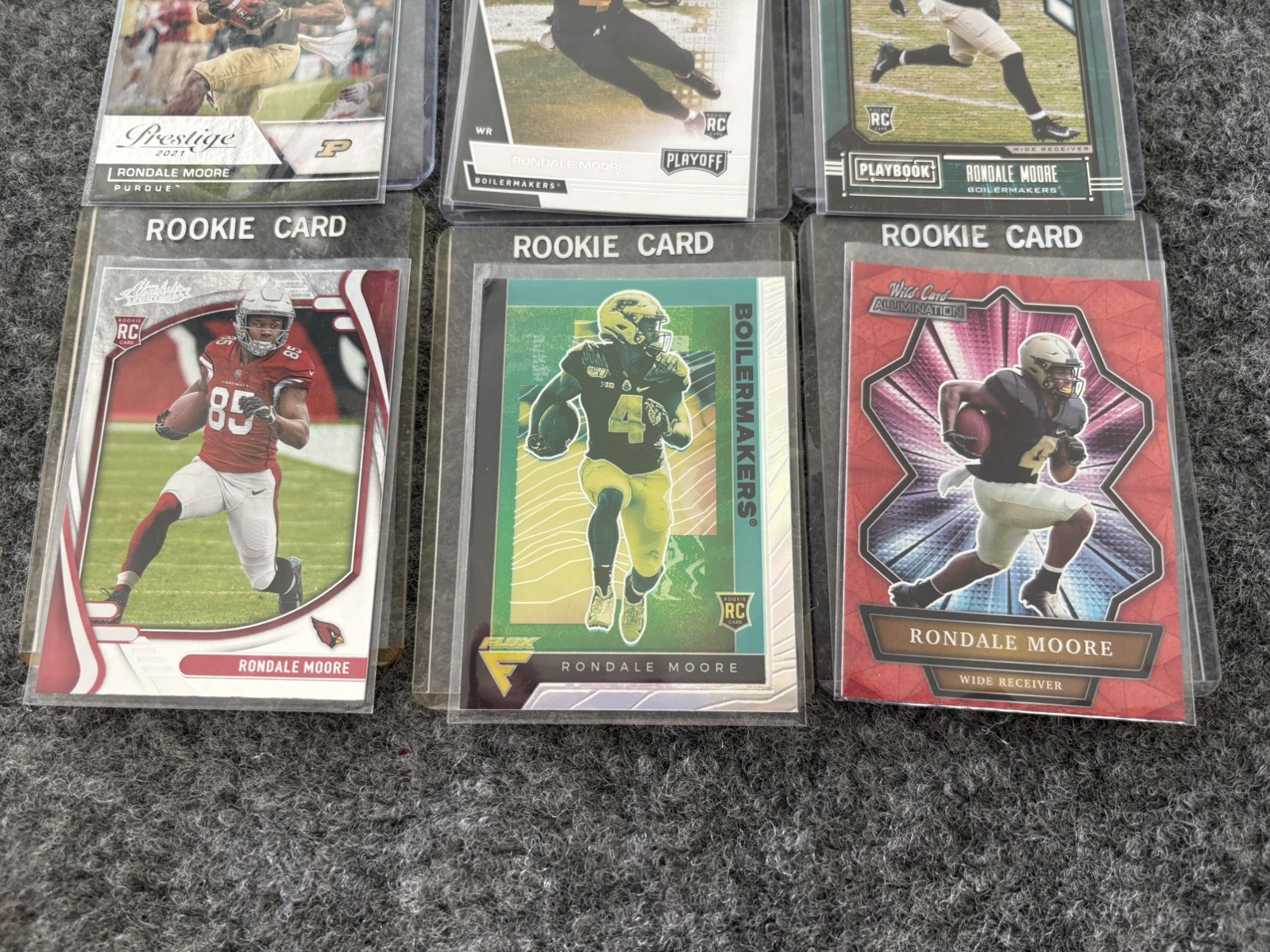 2021 Panini Chronicles Draft Picks Flux Silver  Rondale Moore #245 RC & 5+RCs