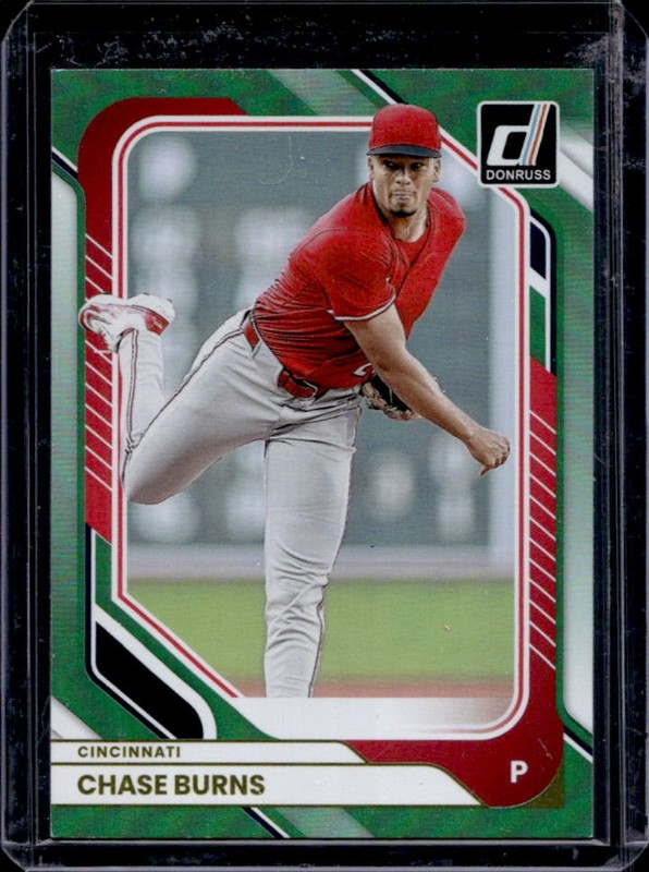 2026 Panini Donruss Chase Burns Green #/199 Reds