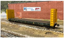 Homeshops Atlas 51'6" Bulkhead Flatcar Freelance Railroad Allagash AGR #6121 HO