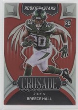 2022 Panini Rookies & Stars Crusade Red Prizm 90/99 Breece Hall #CR-20 1cx3