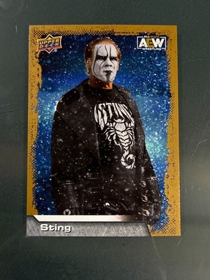 Sting 2022 Upper Deck AEW All Elite Wrestling #76 Card Gold