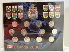 2000 Canadian 25 Cent Coin Set