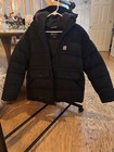 Women Carhartt Rain Defender XL Black Relaxed Fit Hooded Insulated Puffer Jacket — photo 2