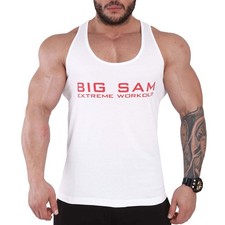BIG SM men's muscle shirt tank top armpit shirt stringer fitness bodybuilding 2189