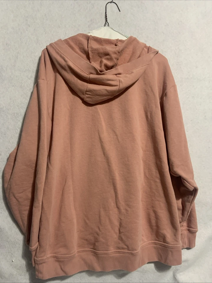 Sudadera con Capucha Nike French Terry Con Cordones Pequeña Salmón De Gran Tamaño*** Atletismo Foto 2 de 4