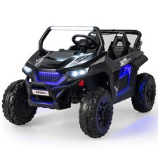 12V 2-Seater Kids Ride On UTV RC Electric Vehicle Suspension w/ Lights  Music