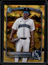 2025 Bowman Chrome Sapphire Yorger Bautista #BCP-194 Gold Refractor 1st /50