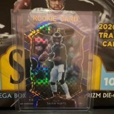 Panini Select 2020 Jalen Hurts #50 Rookie Prizm Die-Cut Philadelphia Eagles