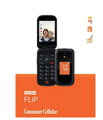 #ad #ad New Consumer Cellular Iris Flip Phone 8GB 5.0MP Camera 4G LTE Free Unlocked Code $24.99