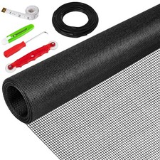 48"X236" Window Screen Replacement Kit 6 in 1 Window Screen Door Repair K