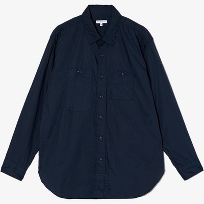 Engineered Garments Work Shirt Dark Navy Cotton Broadcloth Small New
