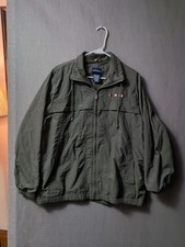 Vintage Catalina Women's Large Olive Full-Zip Windbreaker Sailing Jacket