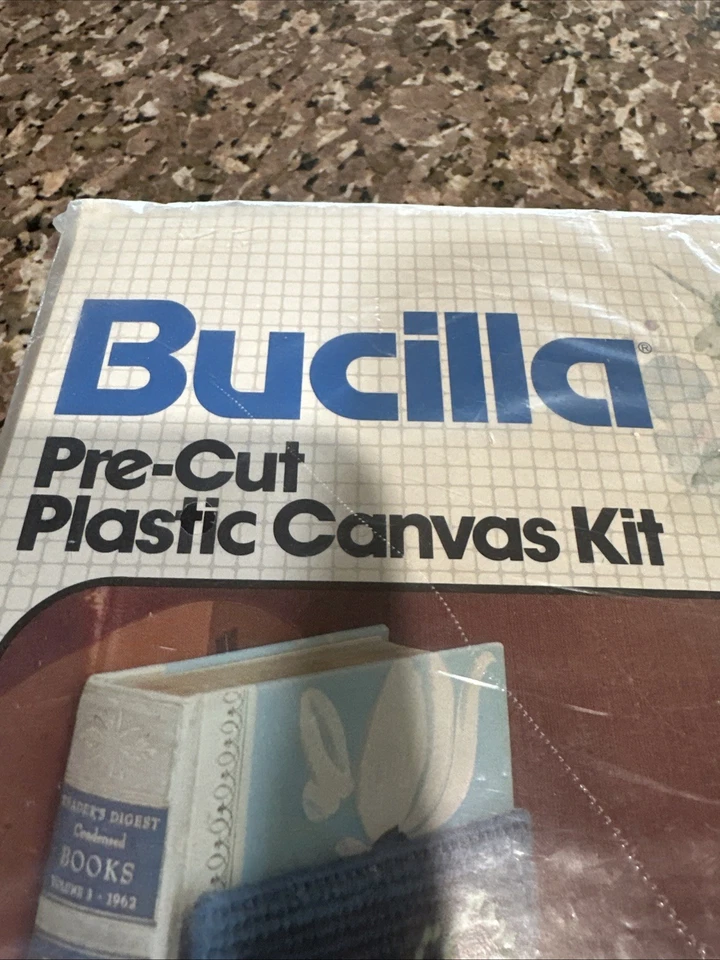 Bucilla "Unicorn" Metal Bookend Cover Pair kit #4338 plastic canvas New Vintage - Image 2 of 4