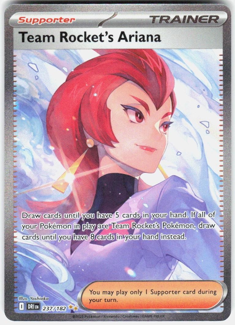 Team Rocket's Ariana 237/182 Destined Rivals Pokemon Holo NM