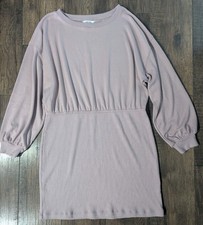 Nine West Women's Blush Pink Sweater Mini Dress Size XXL Super Soft! Stretch!