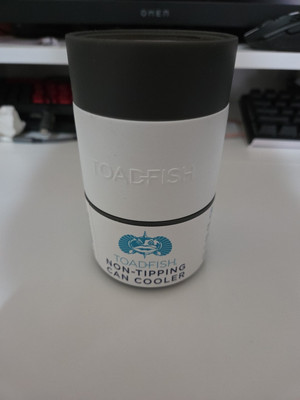 Toadfish Non-Tipping Can Cooler Insulated 12oz Grey NetApp