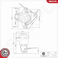 Esen SKV Motorlager 75SKV331 Aluminium Gummi/Metall FüR Ford Mondeo 4 BA7 MAX 2