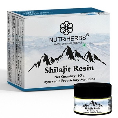 NUTRiHERBS Pure Himalayan Shilajit Resin 10g (1er Pack)